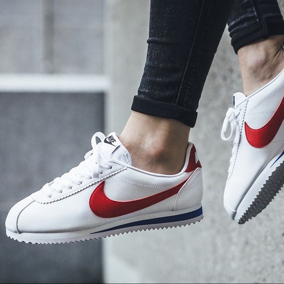 NIKE Basic Cortez Leather Sneakers Shoes New - Picture 14 of 14